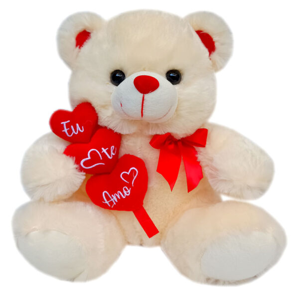 Urso de Pelúcia 30cm Bege – Macio e Fofo