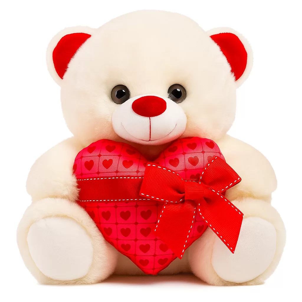 Urso de Pelúcia Romântico - 21 cm