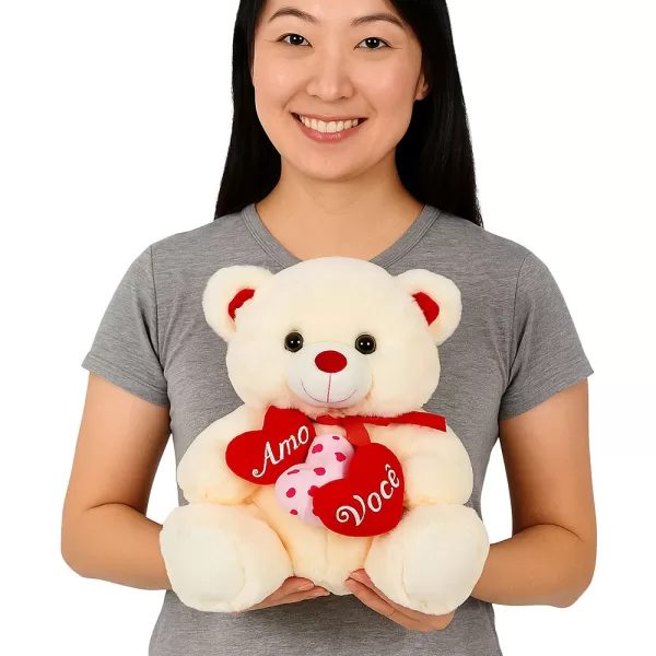 Urso de Pelúcia Amo Você – 32 cm