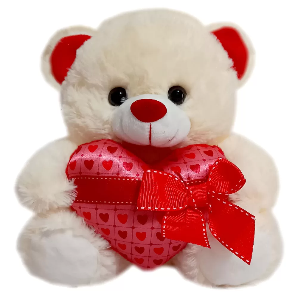 Urso de Pelúcia Romântico - 21 cm - Imagem 2